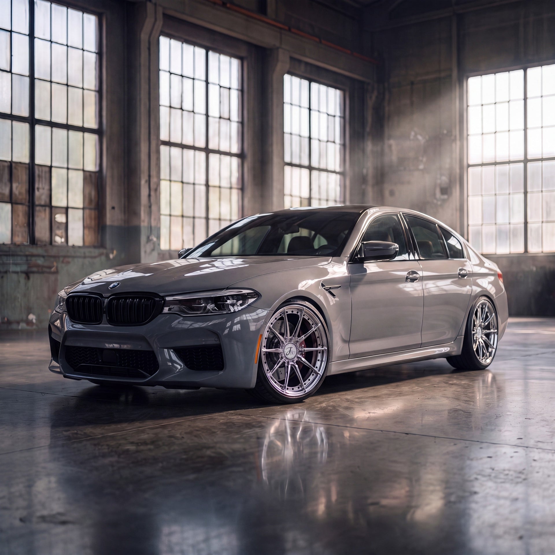 JW-01 am BMW M5 (F90) – Hochglanz im Lagerhaus